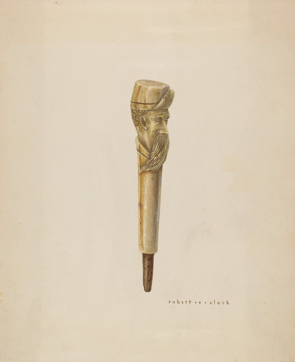 Cane Head or Handle by Robert Clark