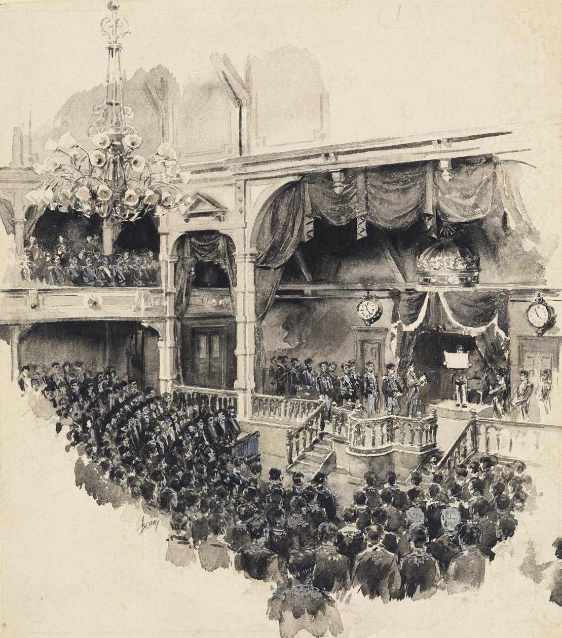 Opening Scene of Japanese Parliament, 1890 by Robert Frederick Blum