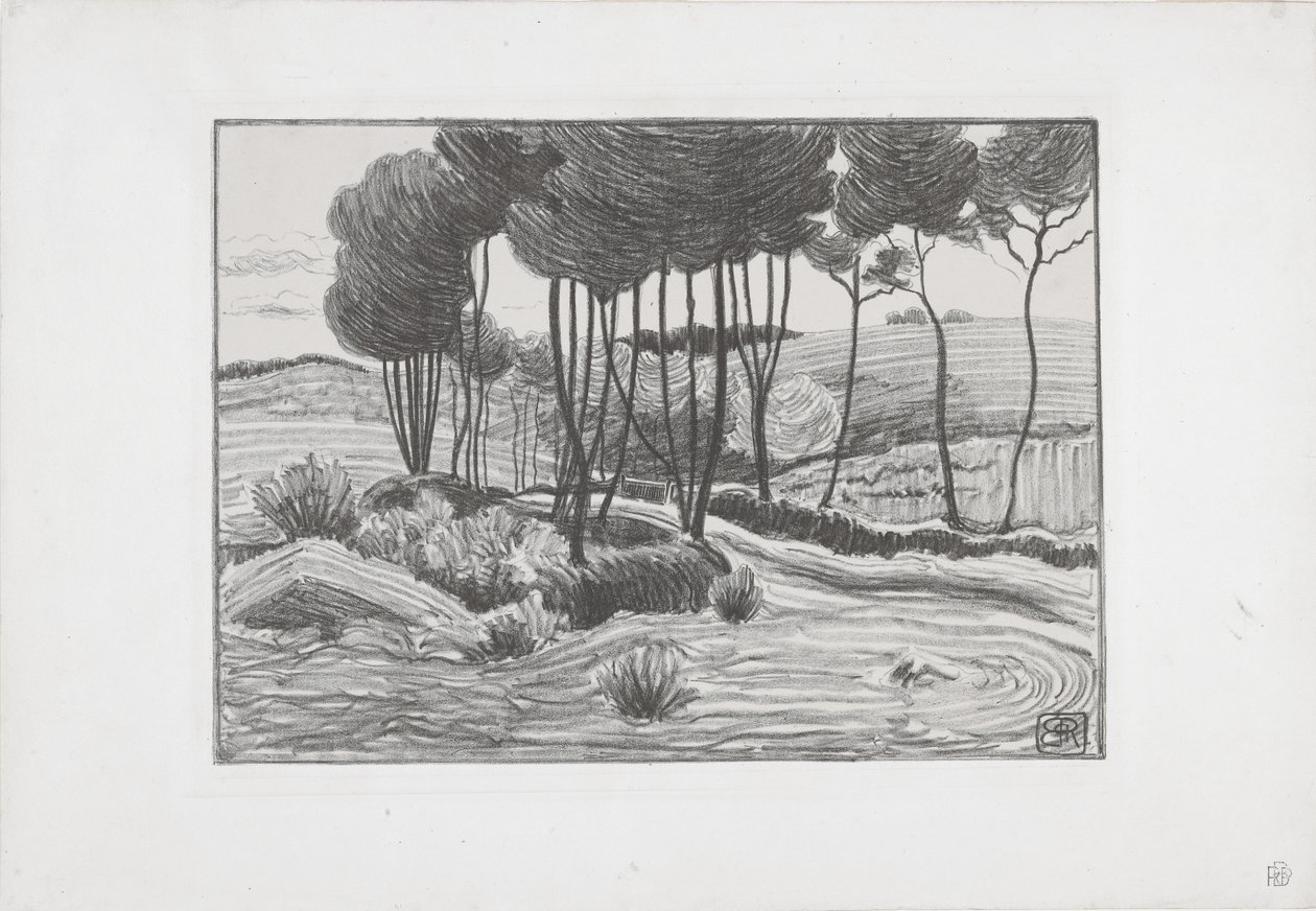 The Poplars by Robert Polhill Bevan