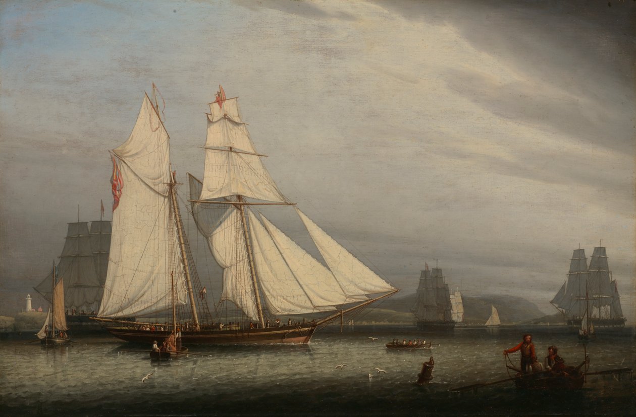 Harbor Scene by Robert Salmon