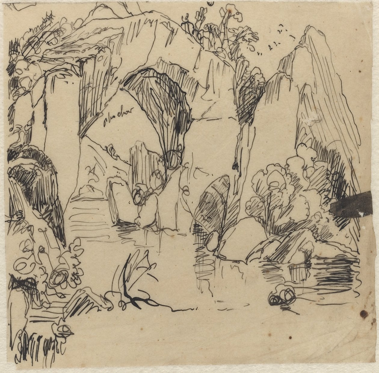 Landscape by Rodolphe Bresdin