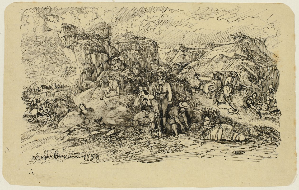 The Smugglers by Rodolphe Bresdin