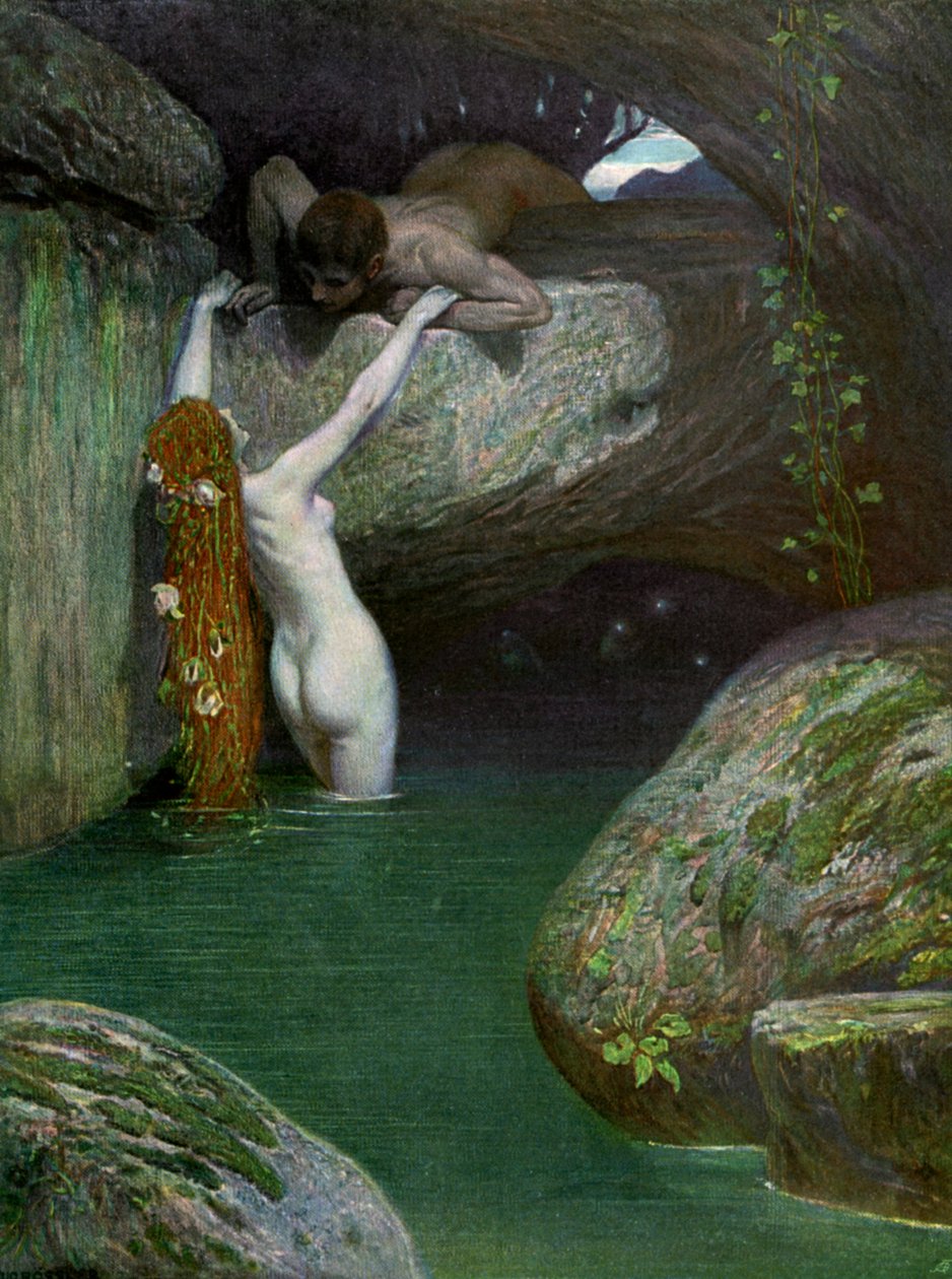 In the Grotto, 1902-1903 by Roessler