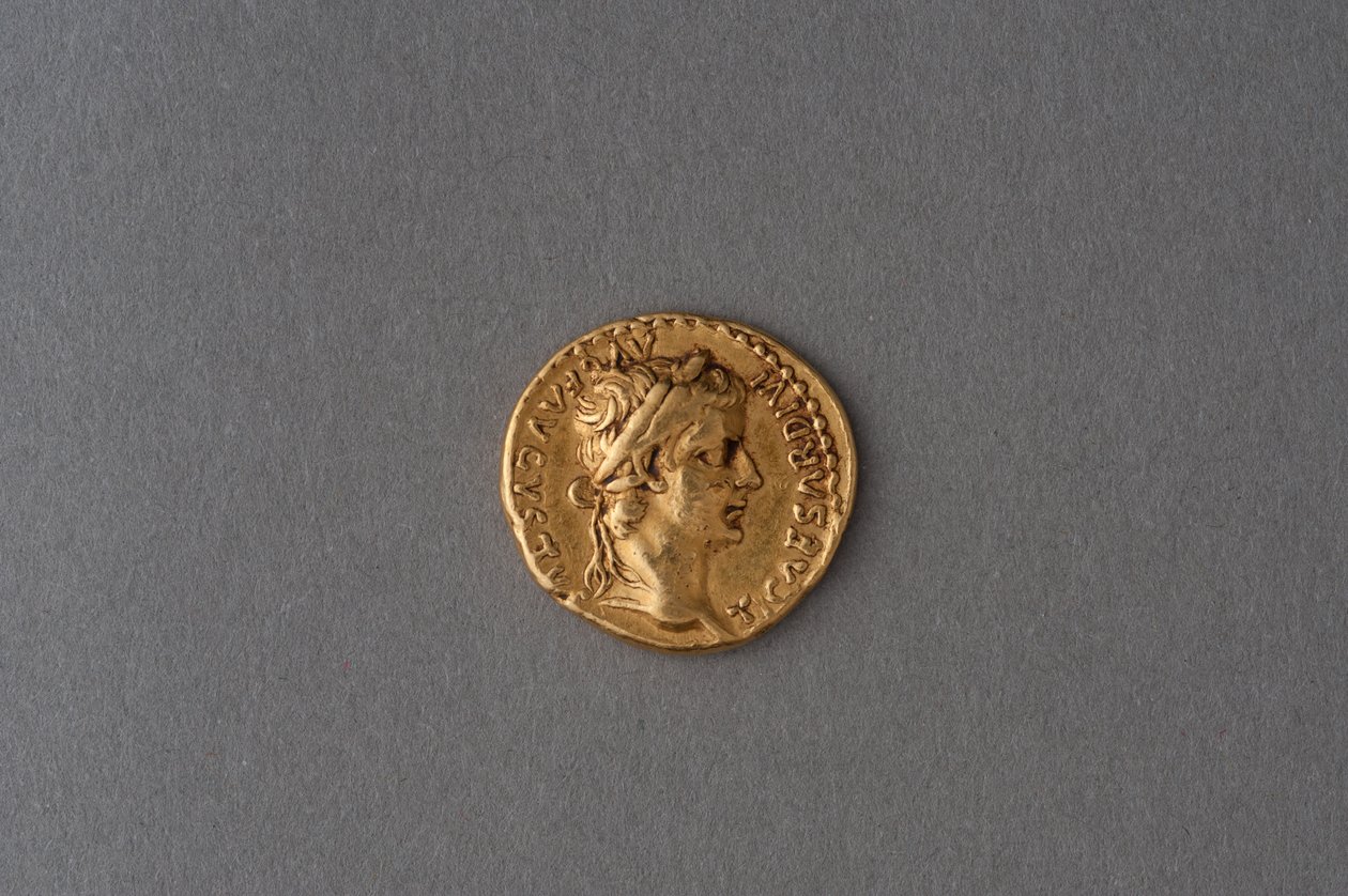 Aureus of Tiberius by Roman