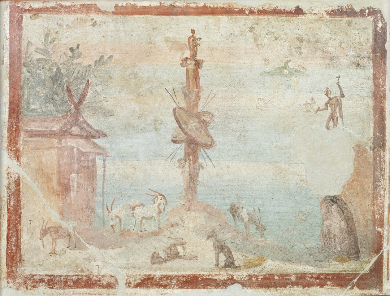 Idyllic Landscape, Pompeii by Roman