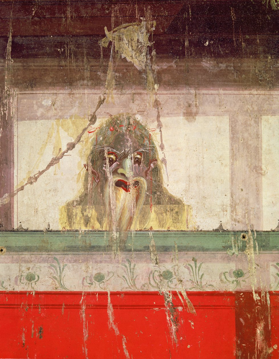 Masked face (detail) by Roman