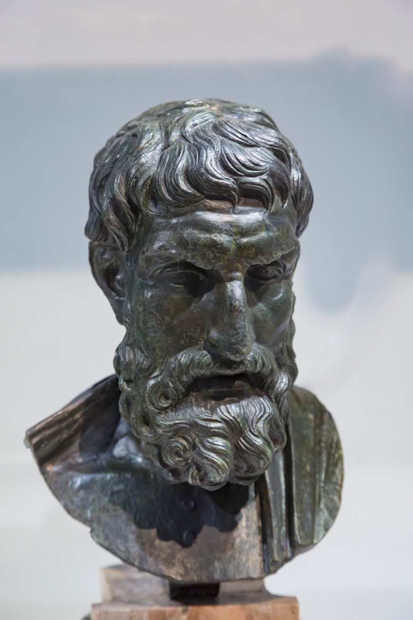 Bust of Epicurus by Roman