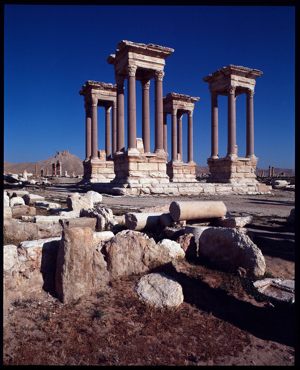 View of the Tetrapylon by Roman
