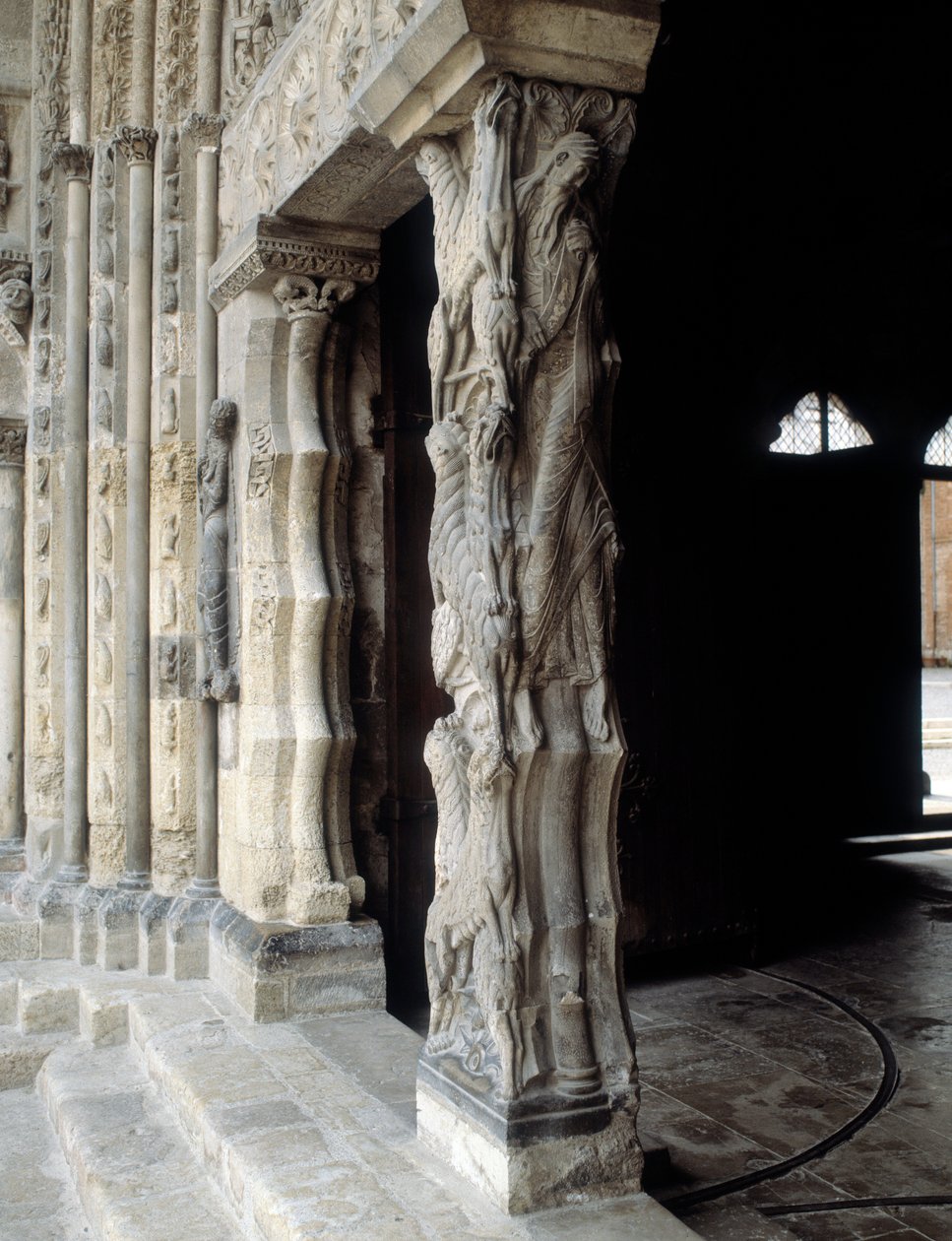 Trumeau (sculpted) by Romanesque