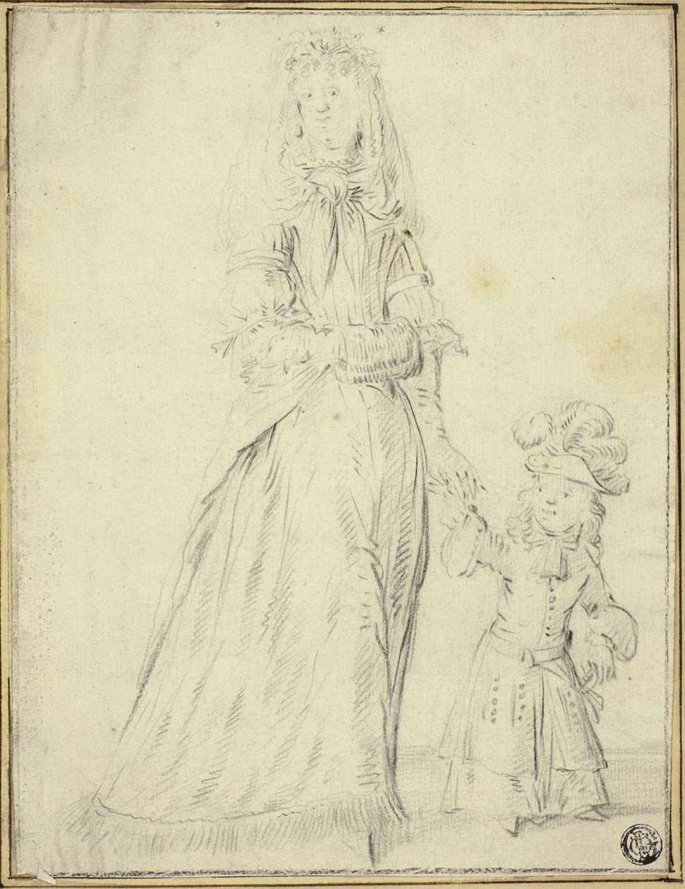 Lady and Child by Romeyn de Hooghe