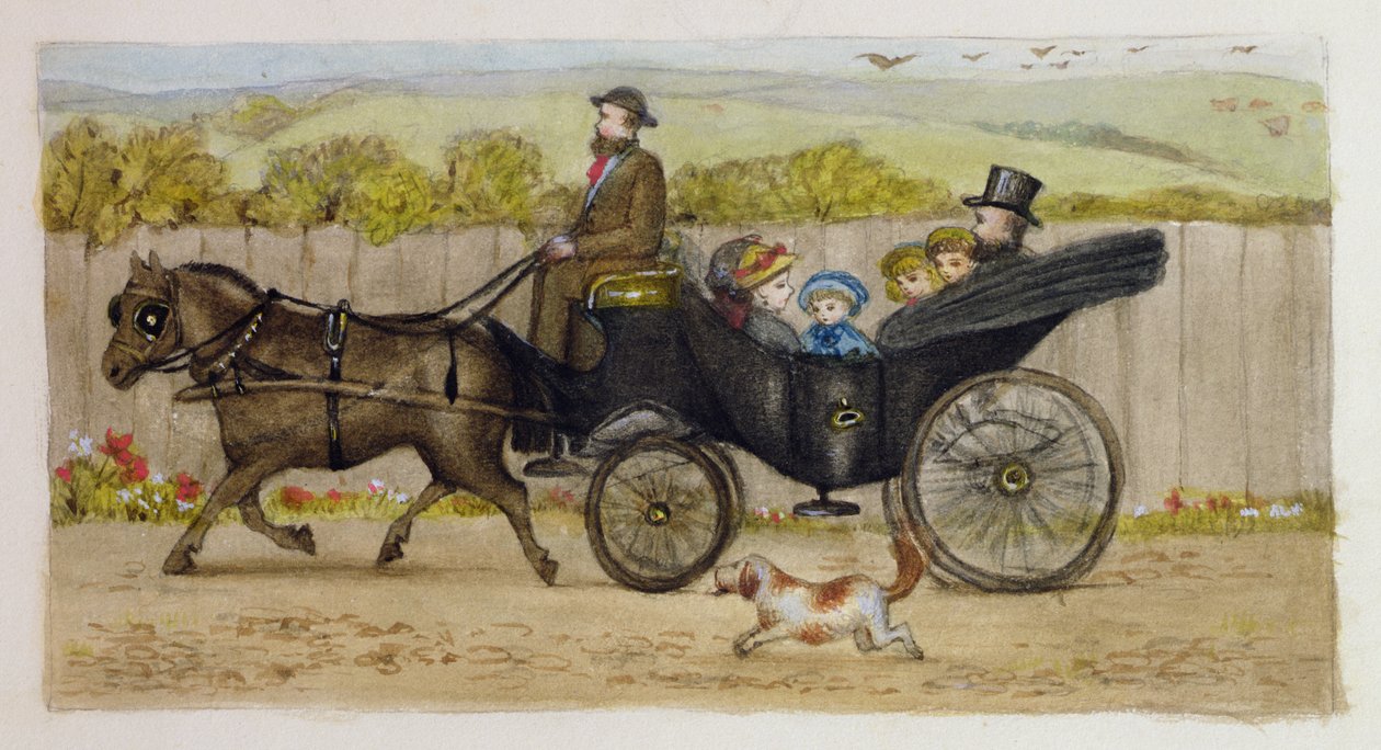 In the Carriage, Addiscombe by Rosa Clementina Petherick