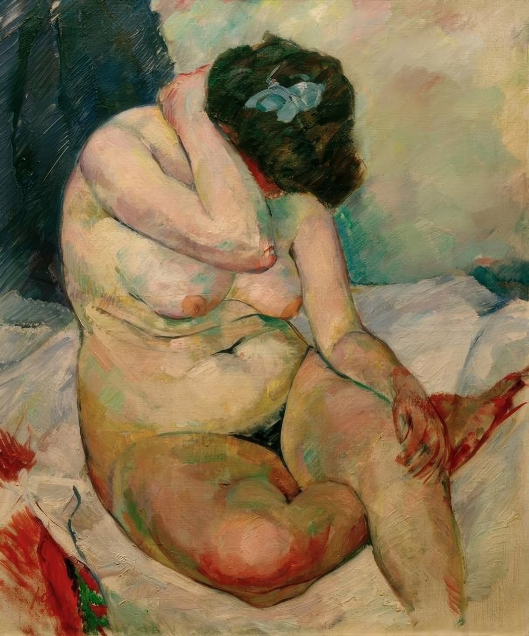 Seated Female Nude, Paris by Rudolf Levy: Fine art print