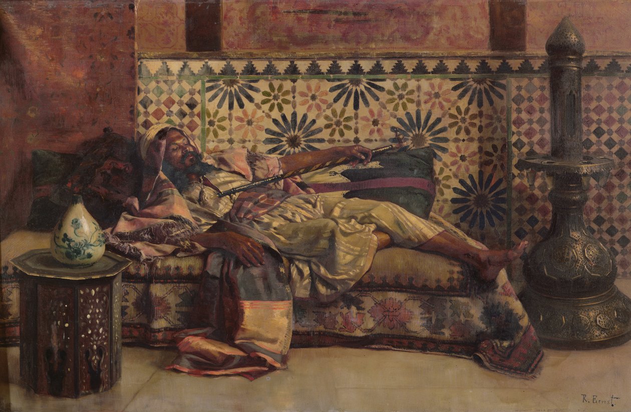 The Narghileh by Rudolphe Ernst