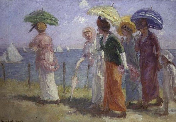 Promenade on the Beach by Rupert Charles Wolston Bunny