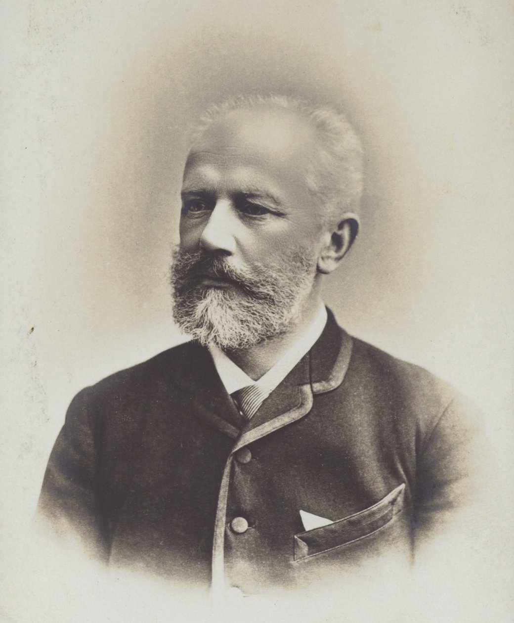 Portrait of Pyotr Ilyich Tchaikovsky by Russian Photographer