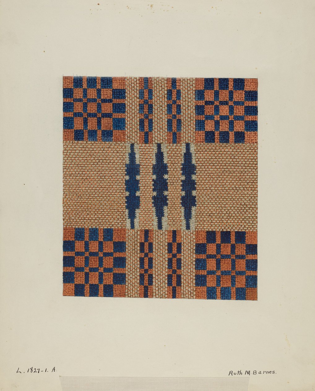 Coverlet (detail) by Ruth M. Barnes