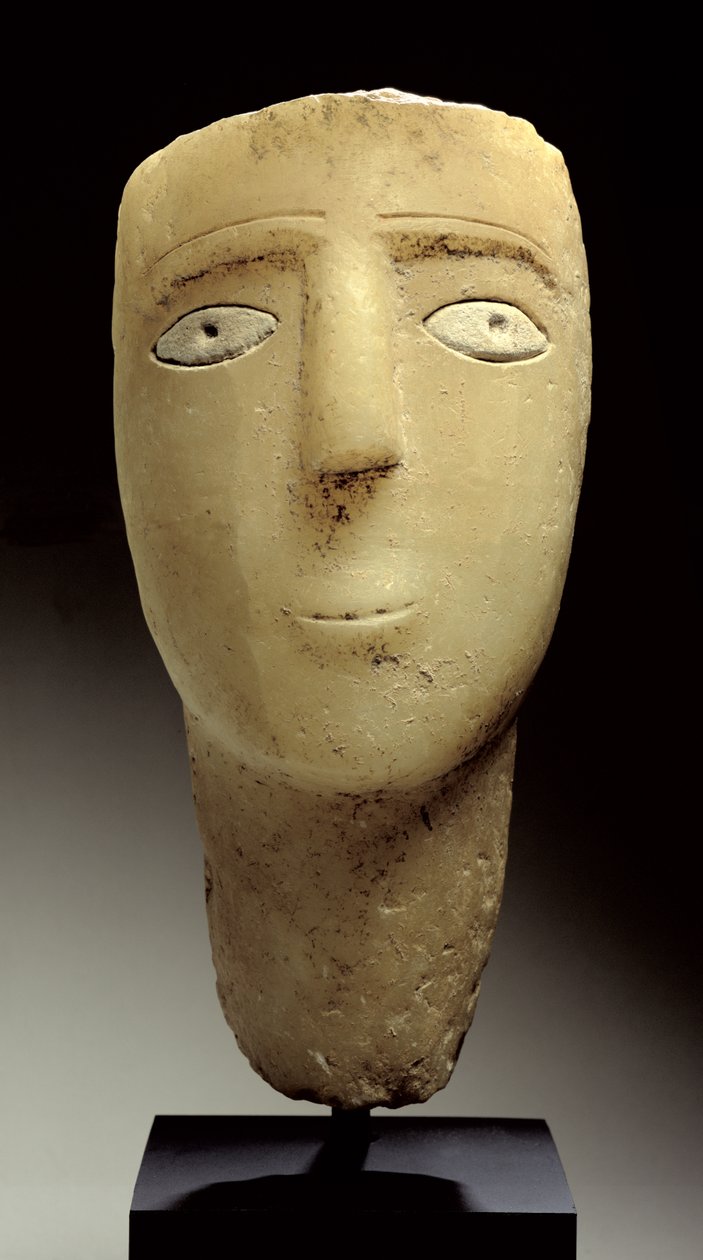 Male head by Sabaean
