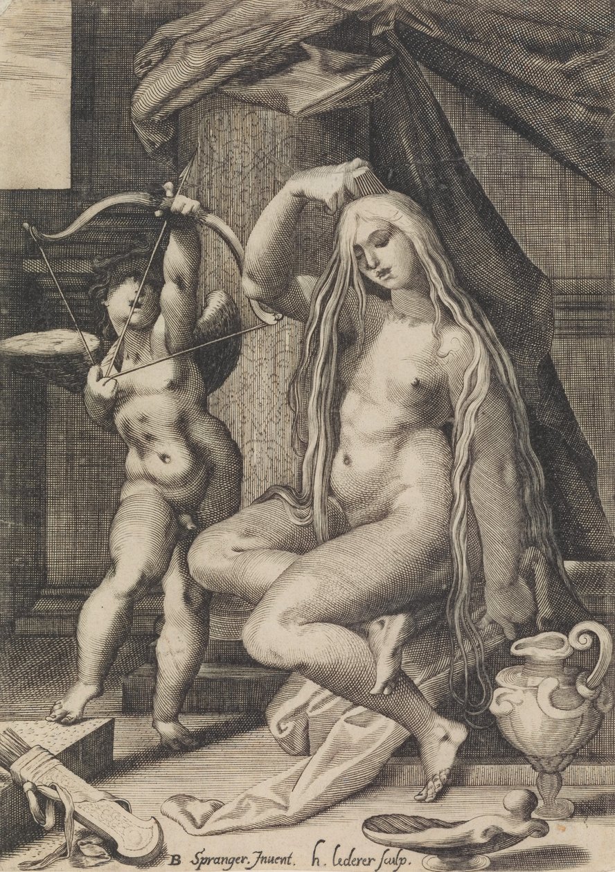 Venus and Cupid, 1571-1650 by Sadeler