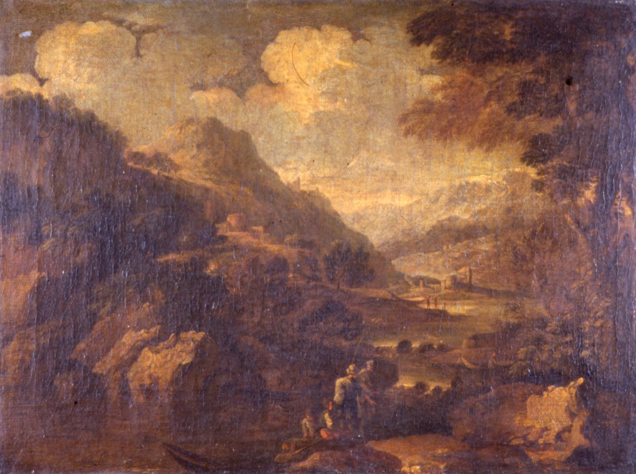 Mountainous Landscape by Salvator Rosa