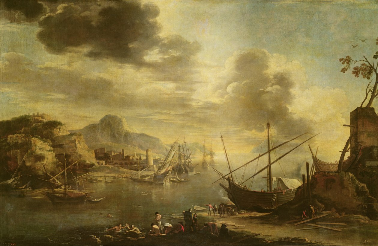 The Gulf of Salerno by Salvator Rosa