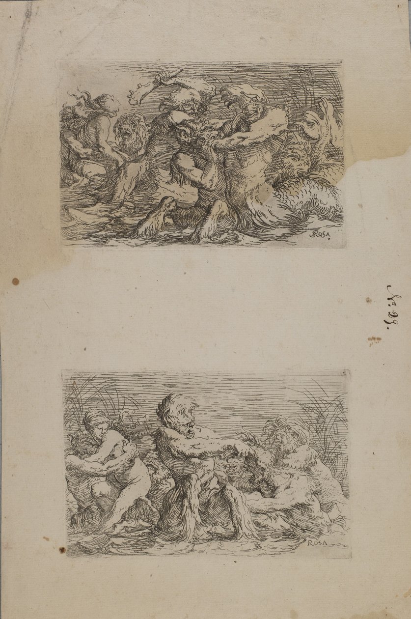River Gods Battling by Salvator Rosa