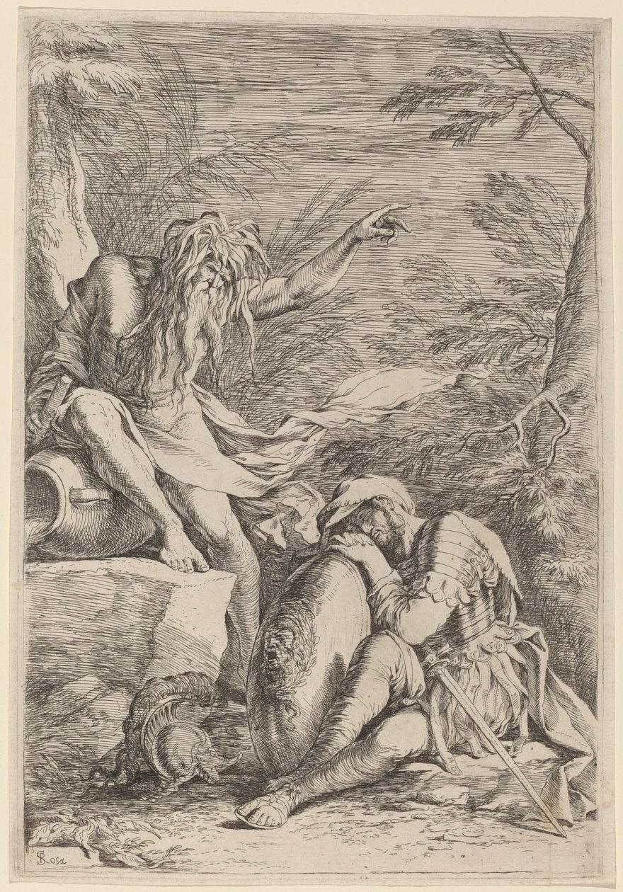The Dream of Aeneas by Salvator Rosa