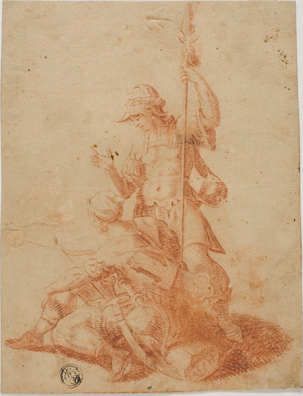 Two Male Warriors by Salvator Rosa