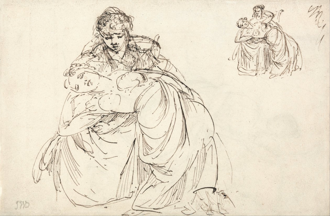 Studies of Two Women by Samuel Shelley