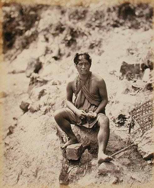 Lepcha man by Samuel Bourne