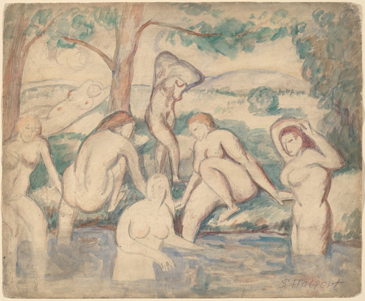 Bathers by Samuel Halpert