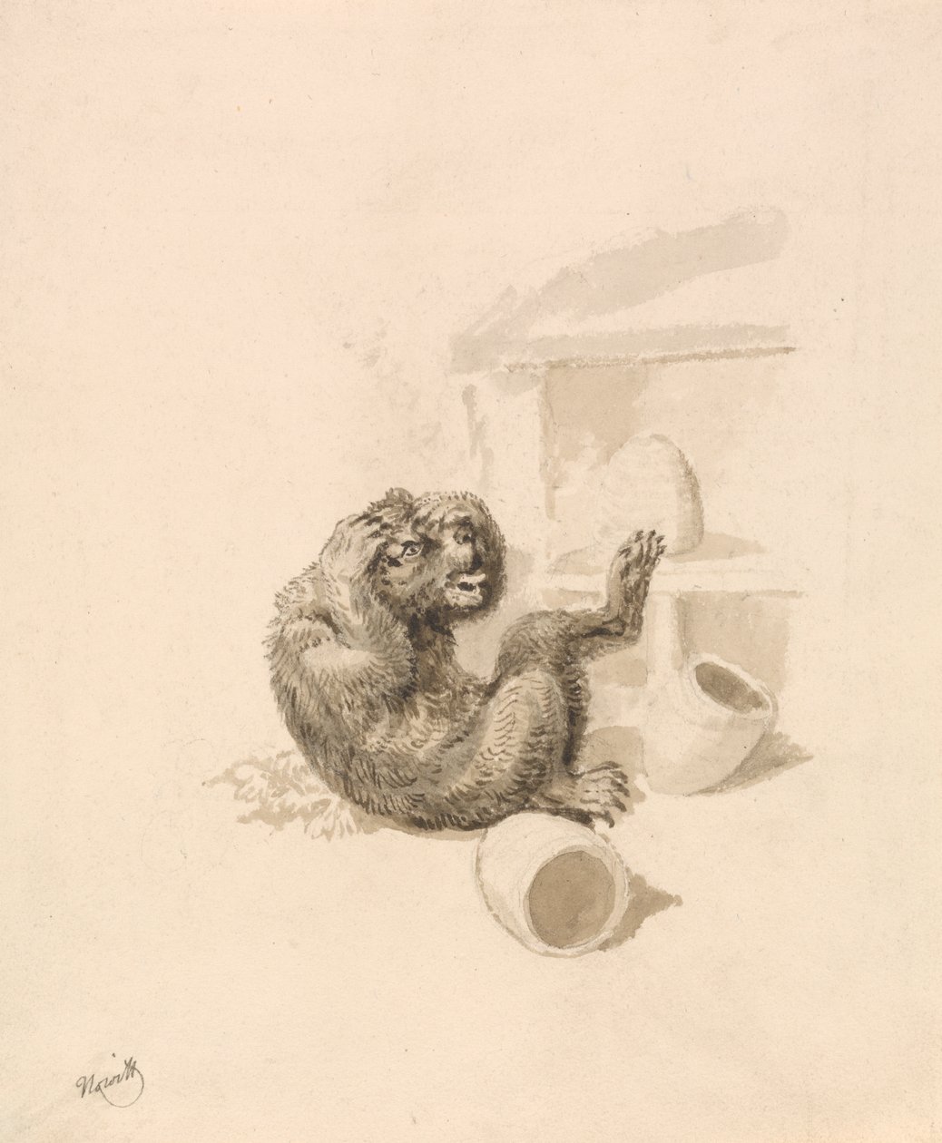Bear and Bee-Hives by Samuel Howitt