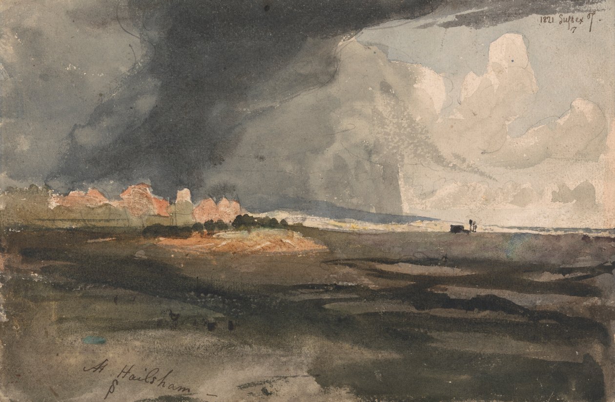 At Hailsham, Sussex: a Storm Approaching by Samuel Palmer