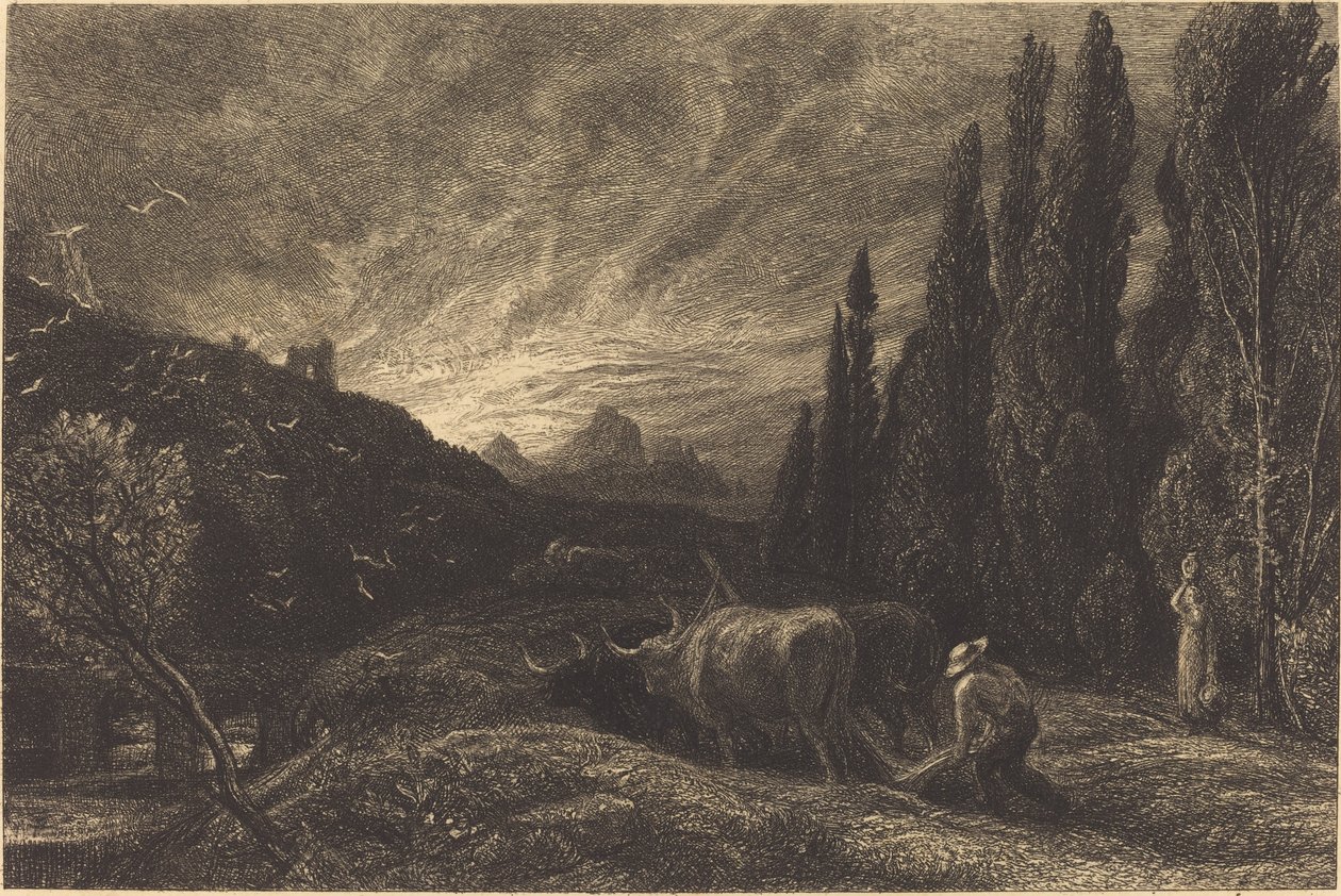 The Early Ploughman by Samuel Palmer