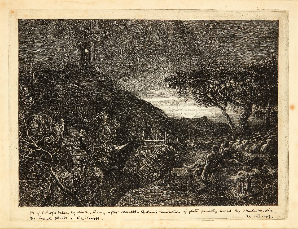 The Lonely Tower by Samuel Palmer
