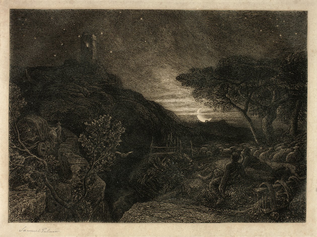 The Lonely Tower by Samuel Palmer