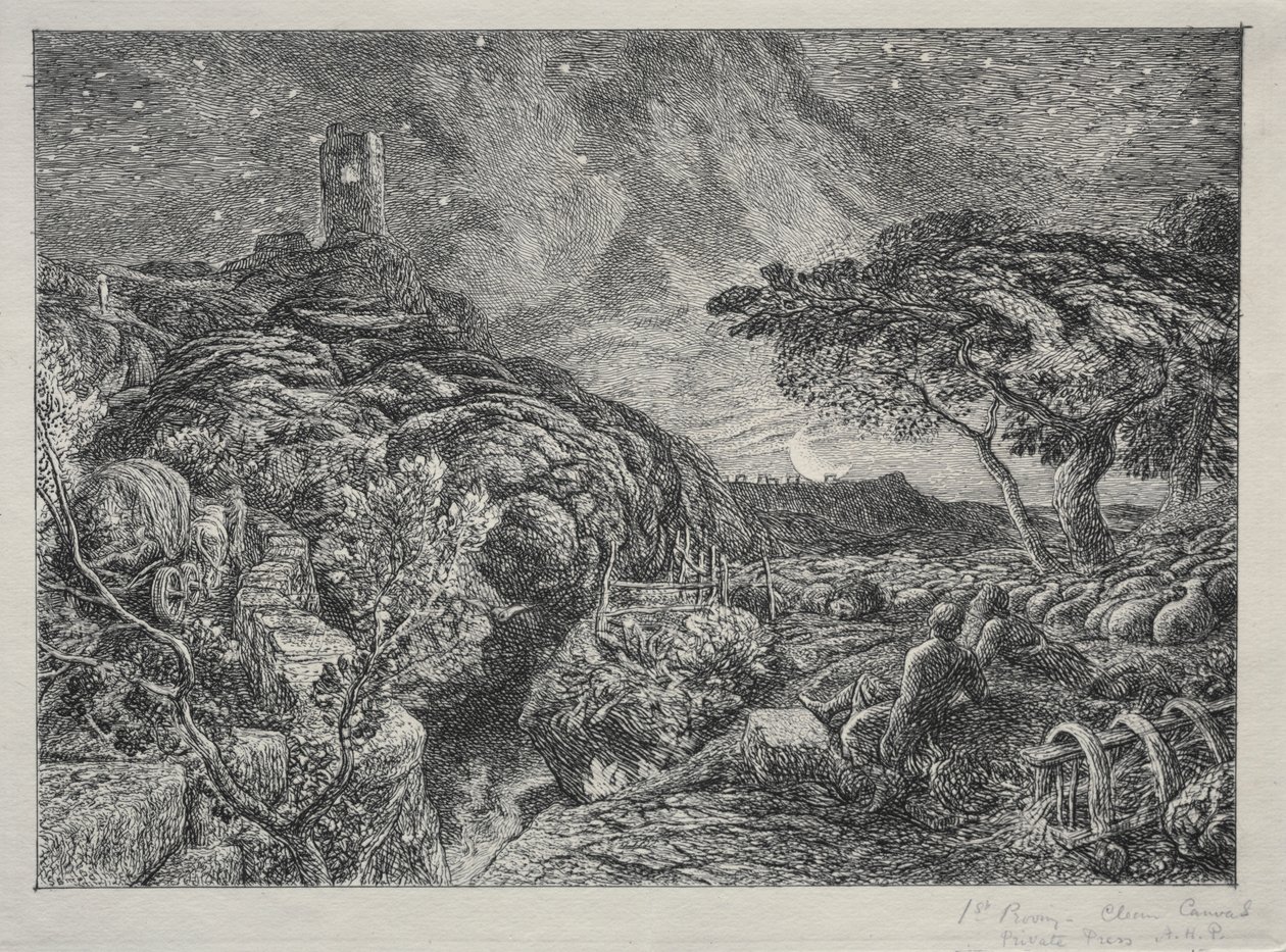 The Lonely Tower by Samuel Palmer