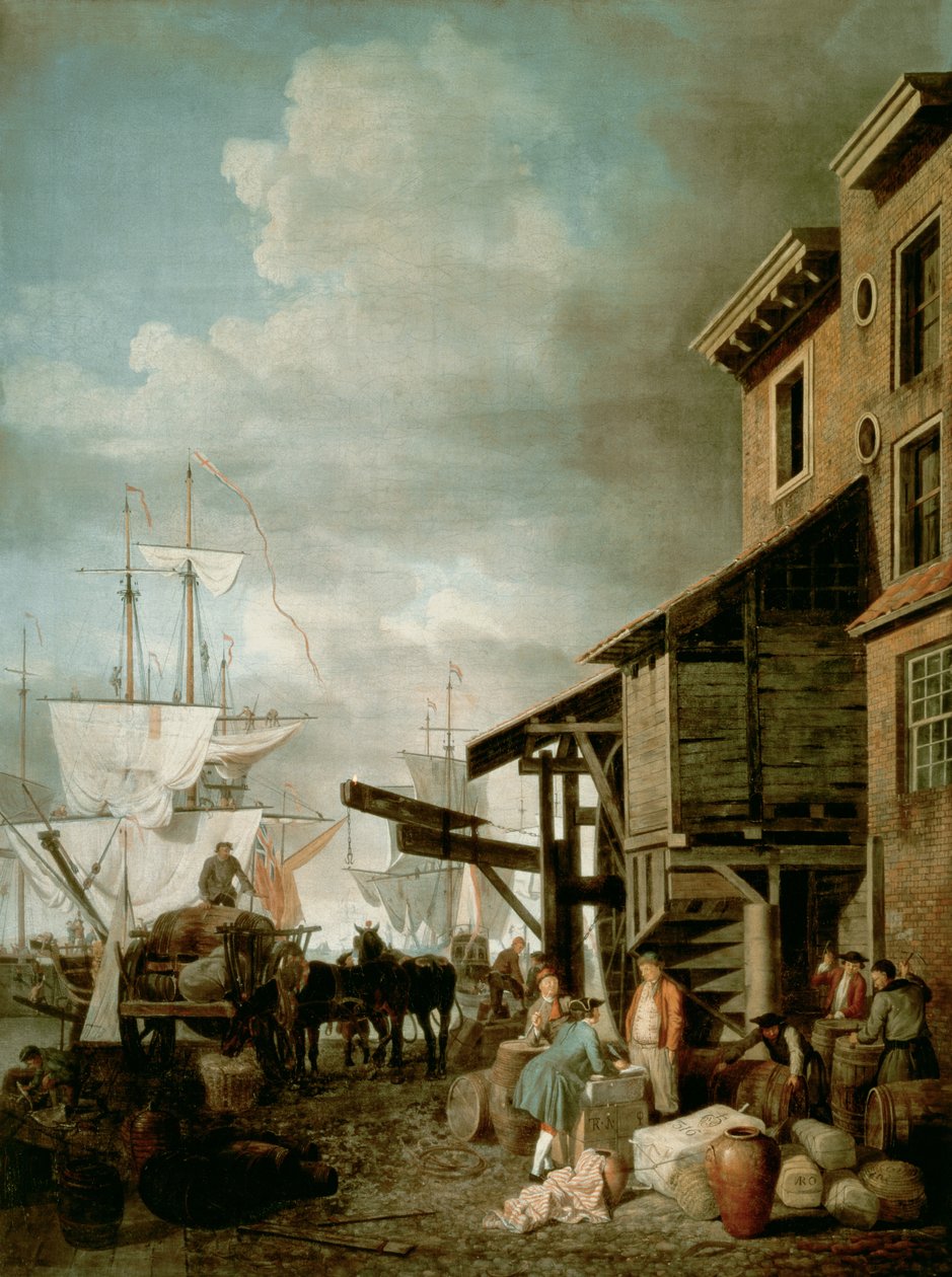 Custom House Quay by Samuel Scott