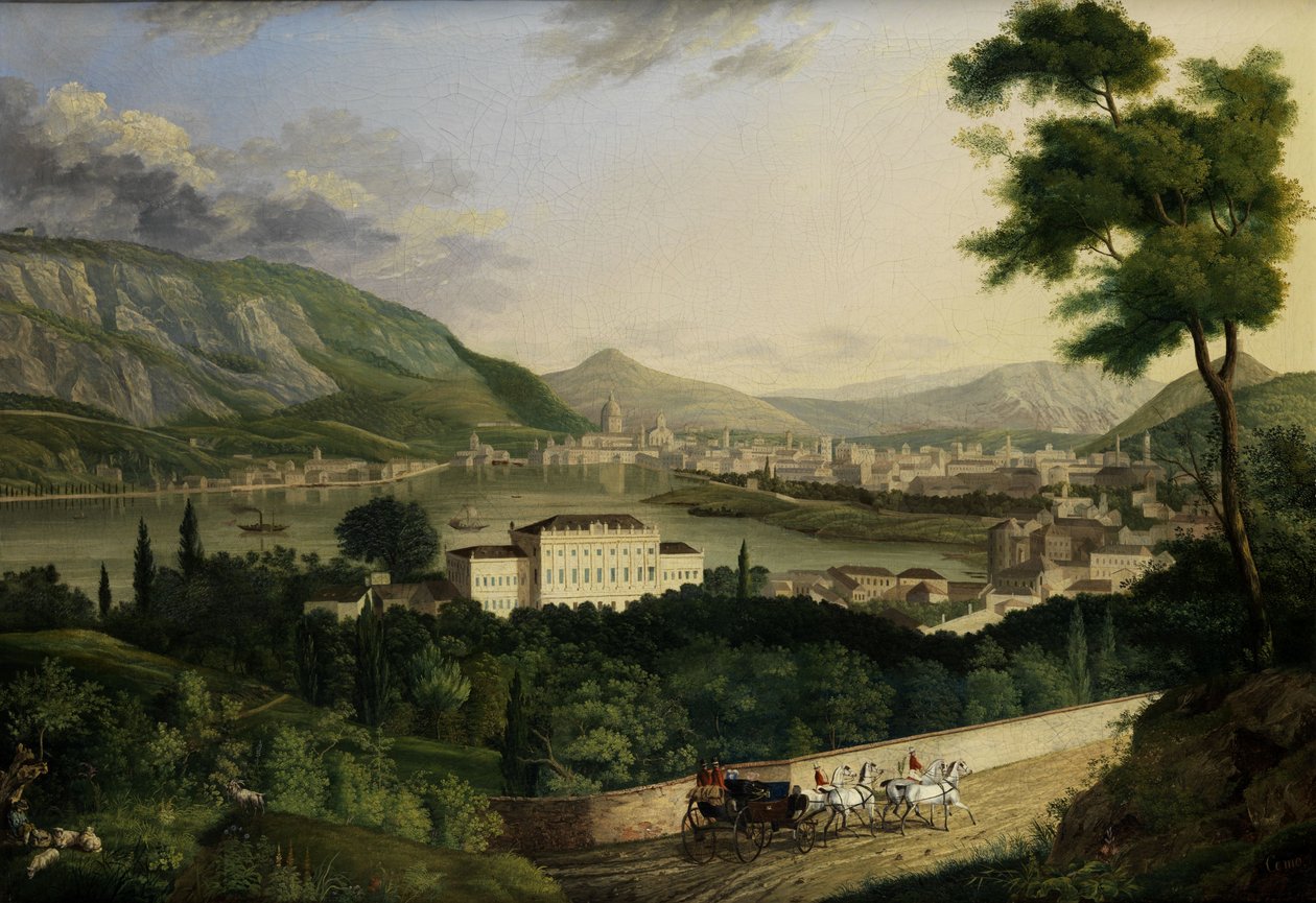 View of Como by Sandor Brodszky