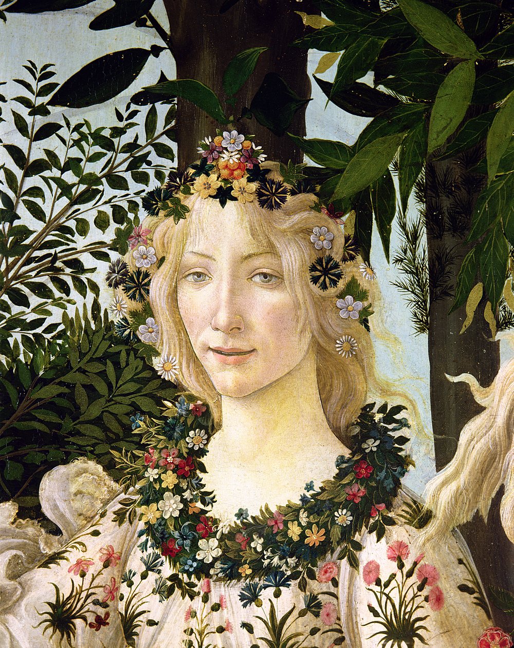Flora (detail) by Sandro Botticelli