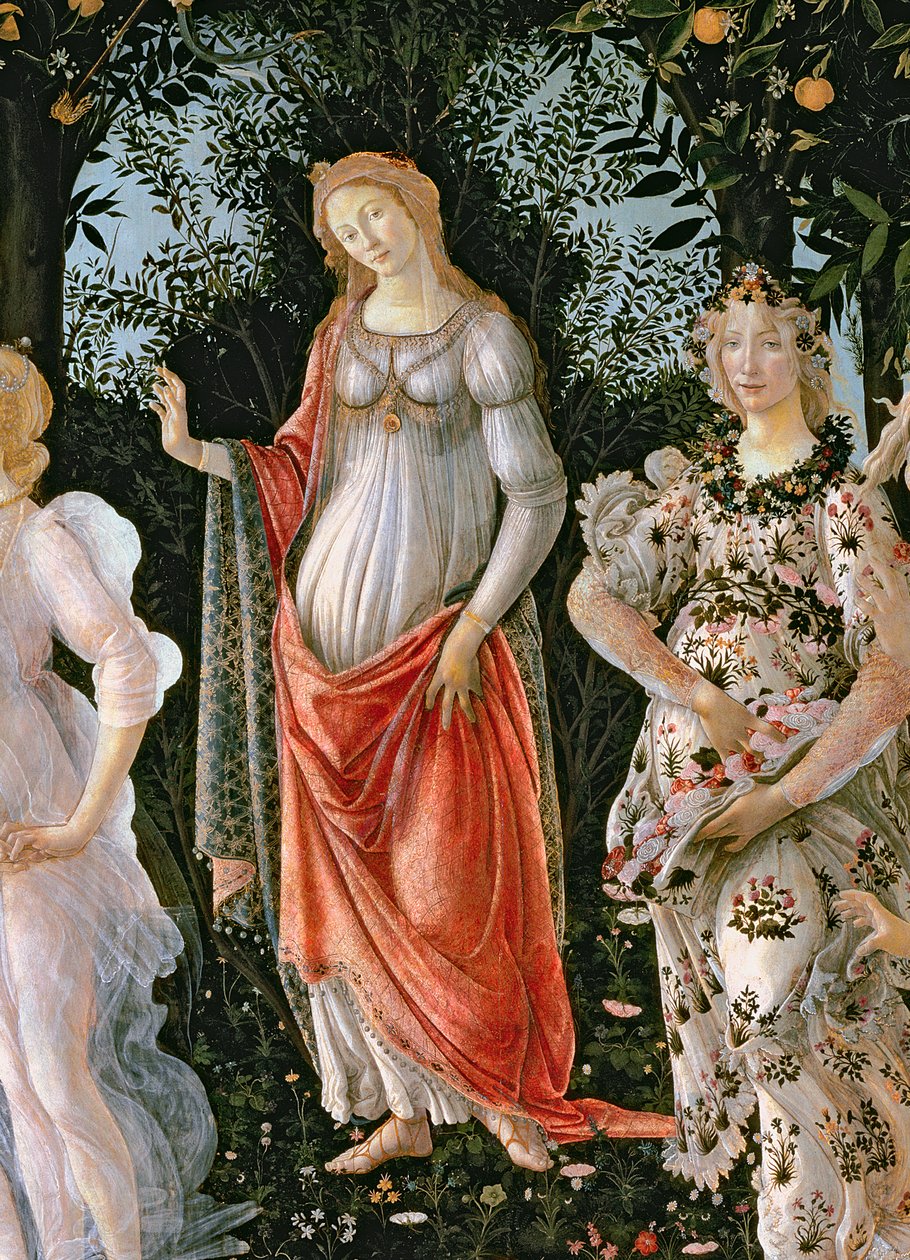 Primavera (detail) by Sandro Botticelli