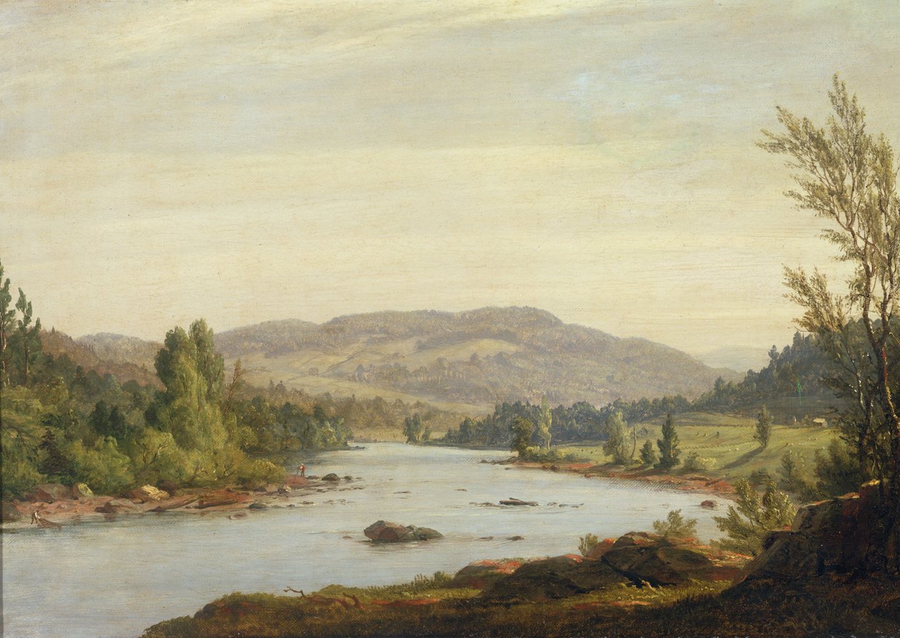 Landscape with River (Scene in Northern New York), 1849 by Sanford Robinson Gifford