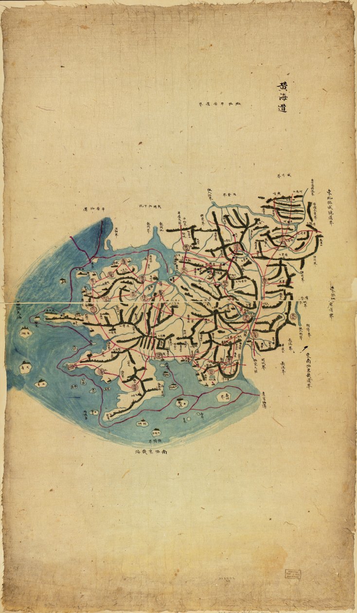 Map of Korea by Sang Gi Chŏng