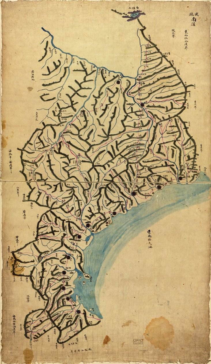Choson Map by Sang Gi Chŏng