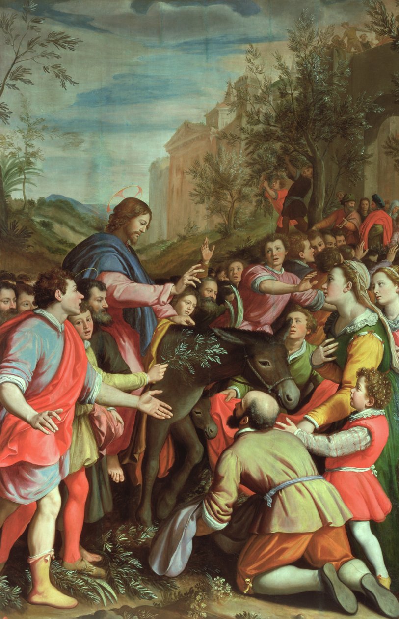 The Entry of Christ into Jerusalem by Santi di Tito