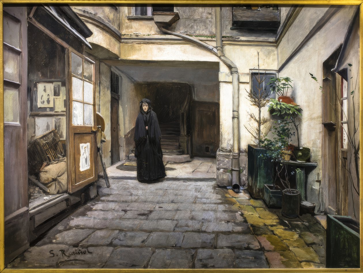 The Pawnshop by Santiago Rusiñol