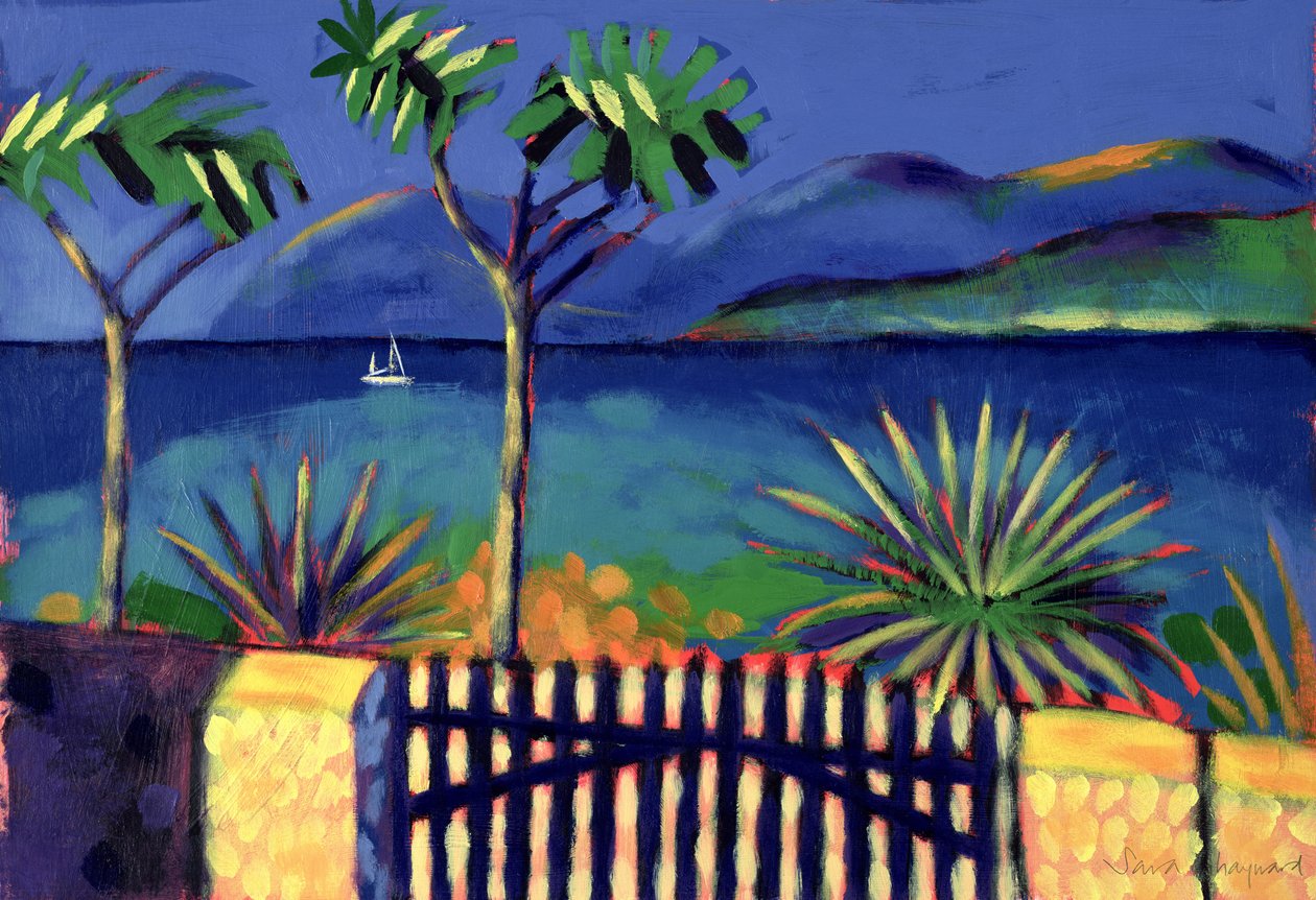 Mediterranean Garden by Sara Hayward