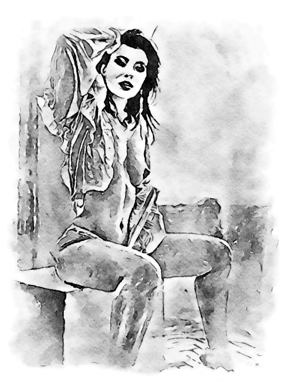 Naked Woman with Blouse by SaskiaBJ