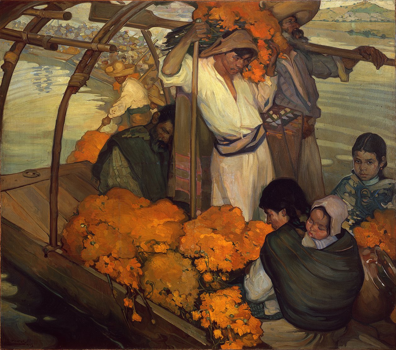 The Offering by Saturnino Herrán