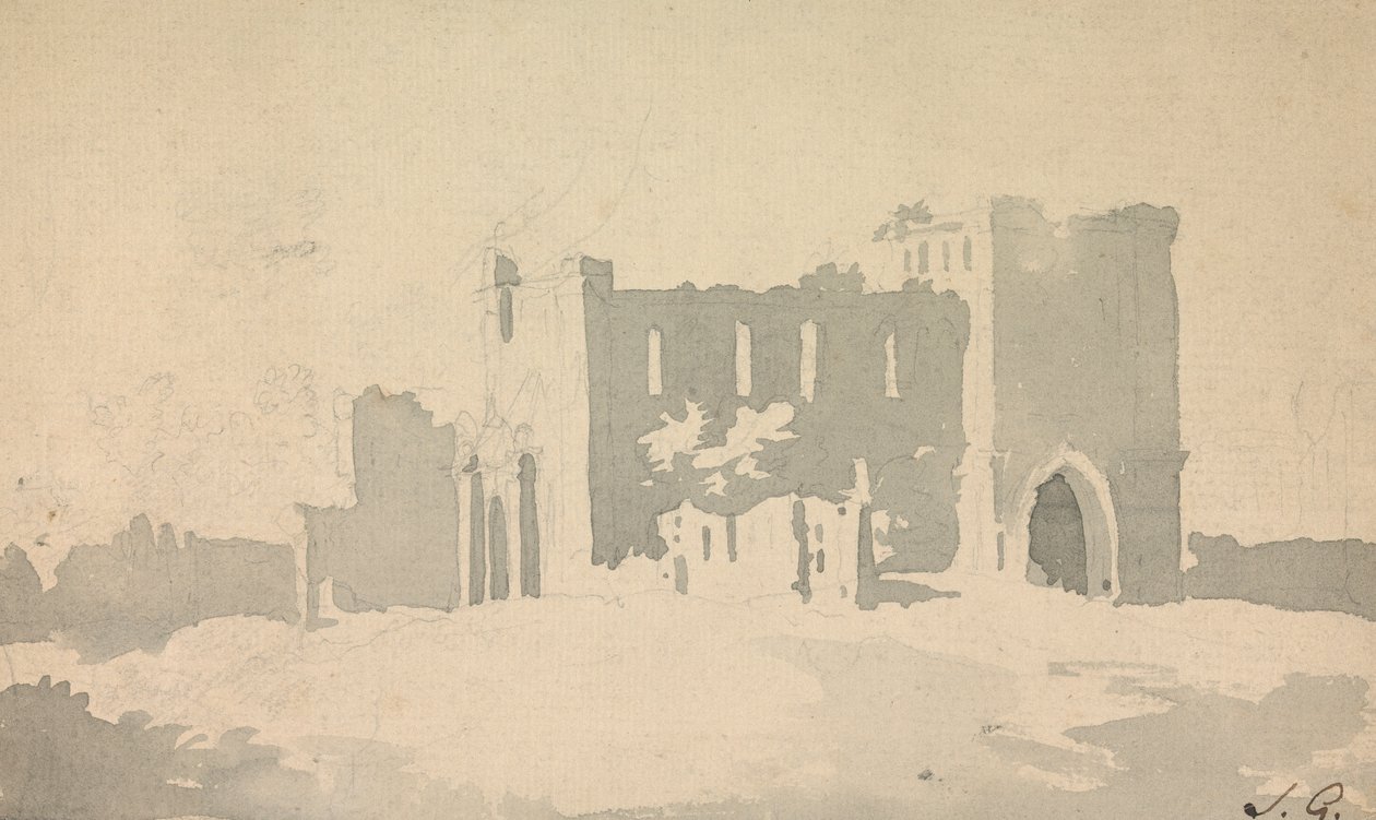 Sketch of Castle by Sawrey Gilpin
