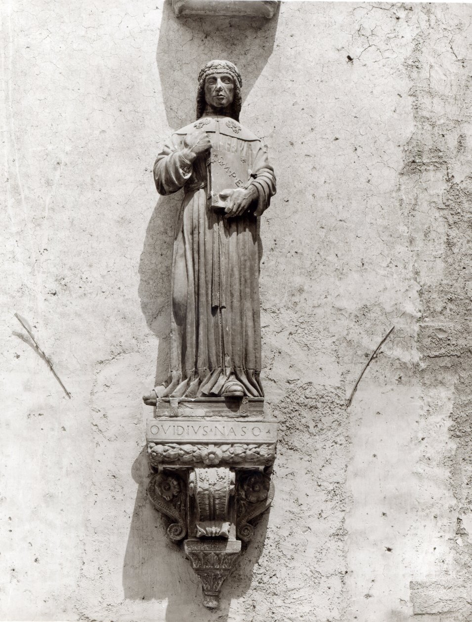 Statue of Ovid by School Italian